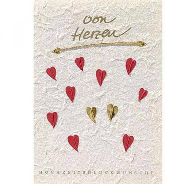 Räder Designe Traumhochzeitskarte von Herzen -