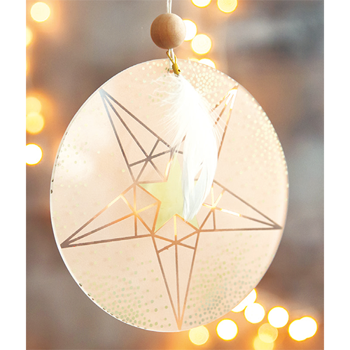 Fensterbild A verry merry klein Weihnachtszauber von Räder
