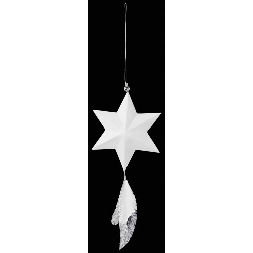 Papier Ornamente silber 45cm Weihnachtszauber von Räder. Weihnachtsdekoration für Ihr Zuhause. Material Papier und Metallelemente in gold oder sildber, teilweise mit Heißsiegelung bedruckt.  Lieferumfang 1 Stück