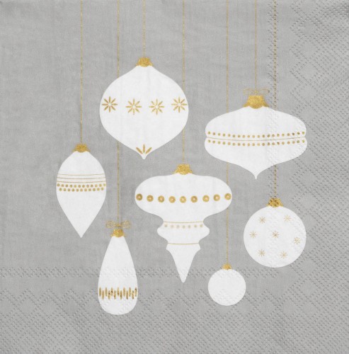 Weihnachtskugeln Serviette 33x33 von Räder