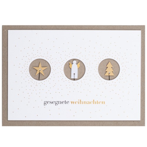 Weihnachtskarte Gesegnete Weihnachten von Räder Design