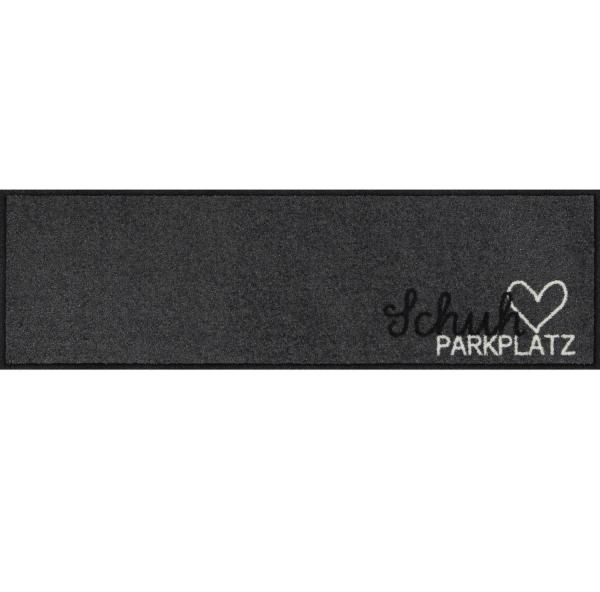 Schuhparkplatz pur silber 30x100cm Fußmatte Salonloewe