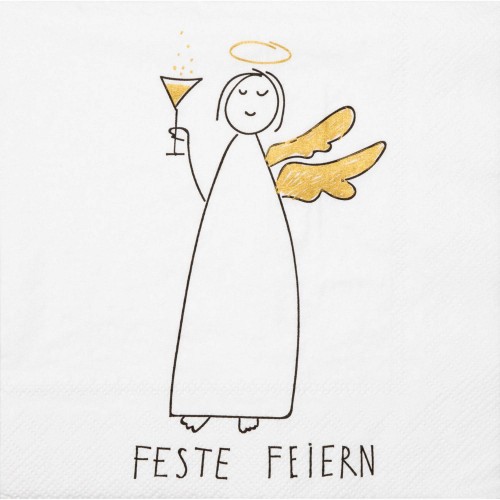 Feste feiern Lunch Serviette 33x33cm Räder Design