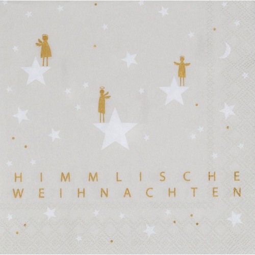 Himmlische WeihnachtenCocktail Serviette 25x25cm Räder Design