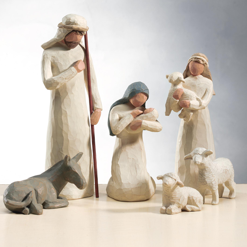 DIE HEILIGE FAMLIE The holy family  Krippenfigur - Set von Enesco by Willow Tree