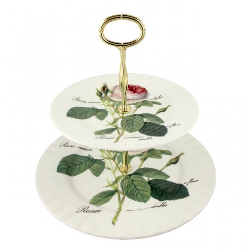 Etagere 2 Ebenen Redoute Rose von Roy Kirkham