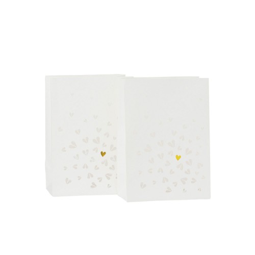 Lichttüten 2er Set Herzen 14,5x8x20,5cm Herzstücke von Räder Design