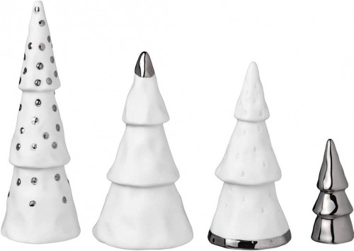 Weihnachtswald 4er Set silber Winterzeit von Räder Design