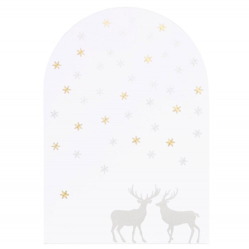 Weihnachtskarte Himmelkarte Rentiere von Räder Design