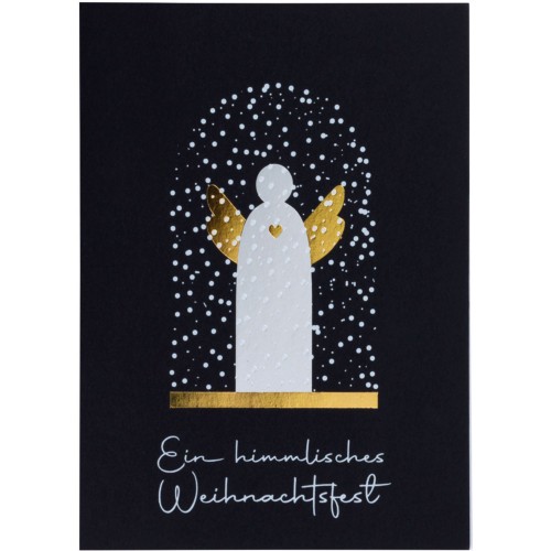 Weihnachtskarte Cloche Himmlisches Weihnachtsfest von Räder Design