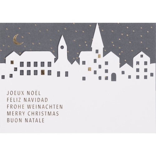 Weihnachtskarte Scherenschnitt Frohe Weihnachten von Räder Design