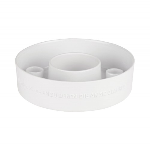 Porzellankranz Stabkerzen Wunder kommen.... D:18,5, H:5cm von Räder Design